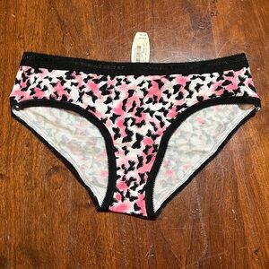 NWT Victoria’s Secret Butterflies Logo Waistband Cotton Hiphugger panties VS XS